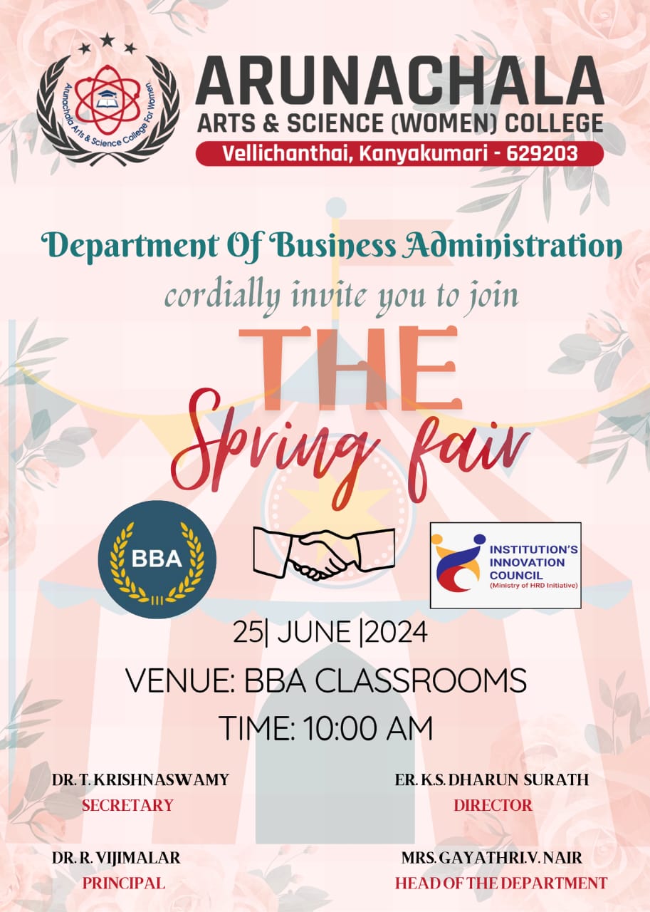 Department of Business Administration organizes Spring Fair 