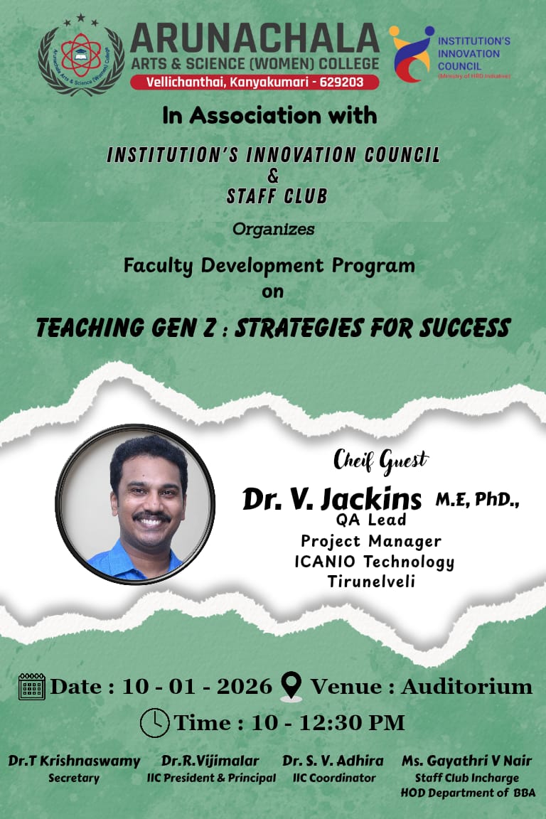 Faculty Development Program on Teaching Gen Z : Strategies for Students 