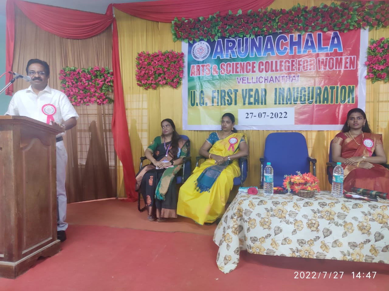 Inauguration of First Year B.Sc Computer Science and B.Sc Fashion Technology - 2022 Batch